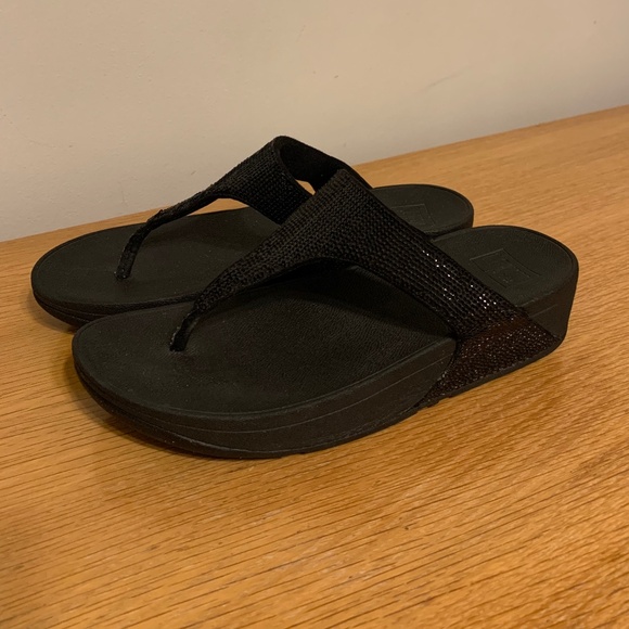 Original Fitflop - LULU Glitter Toe-Post Sandals - Picture 1 of 4